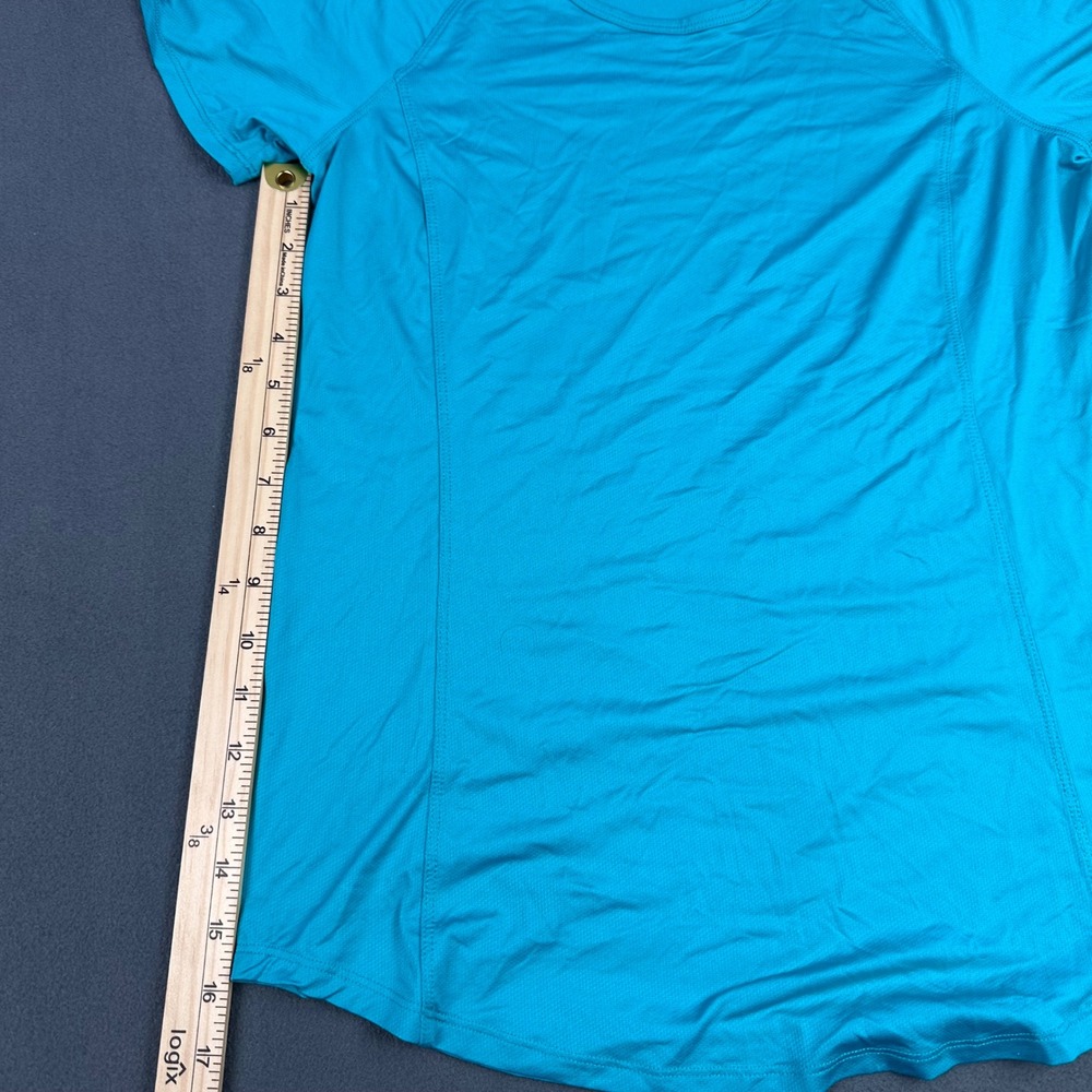 Duluth Trading Co Womens Turquoise Blue Performance Short Sleeve T-Shirt Small - Picture 4 of 8